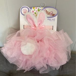 Little Me two piece bunny tutu and ears